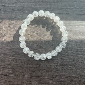 Clear Glass Bead Bracelet
